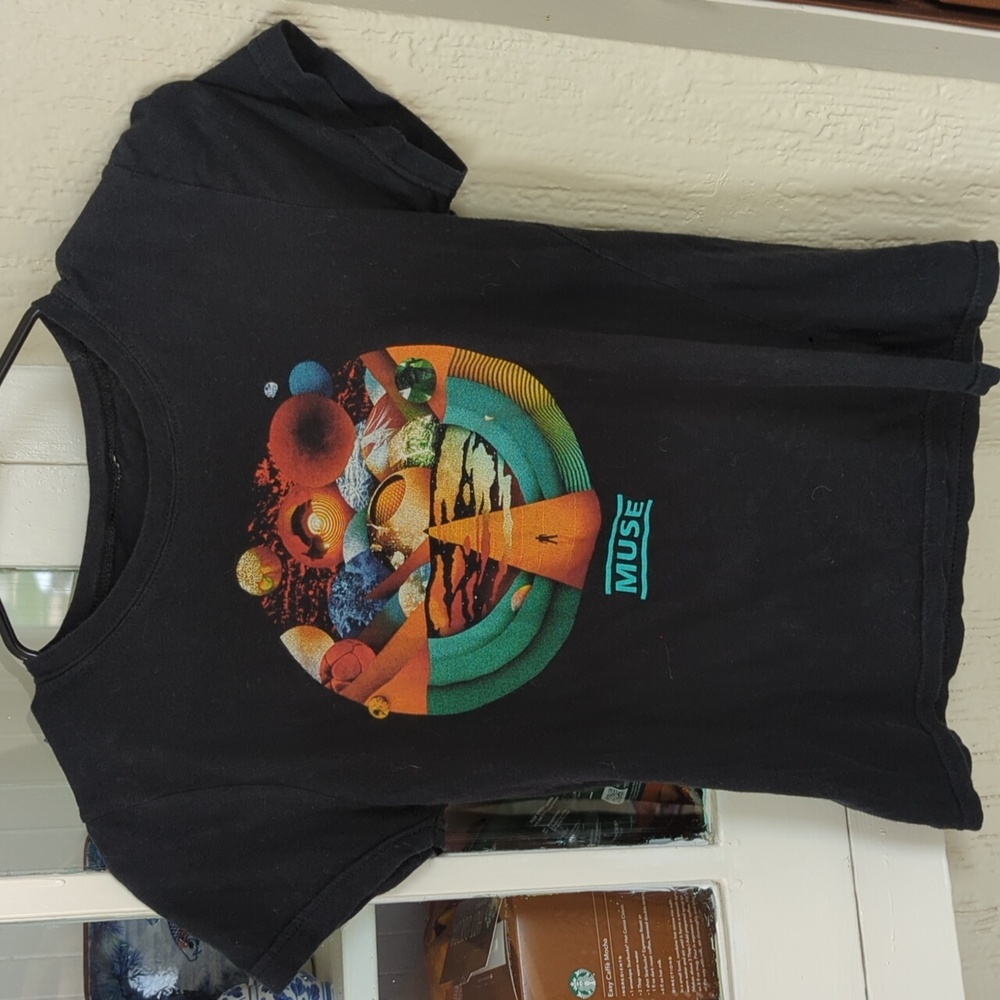 MUSE 🎵 Rare Concert Shirt The Resistance 2010 Tour XS - Faded 🎸 🎹 🎶